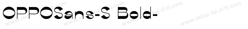 OPPOSans-S Bold字体转换